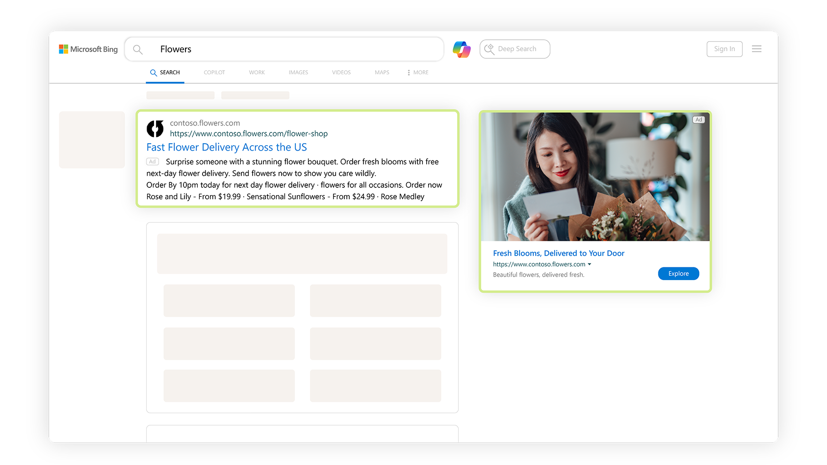 A smart TV showing an unskippable ad.
